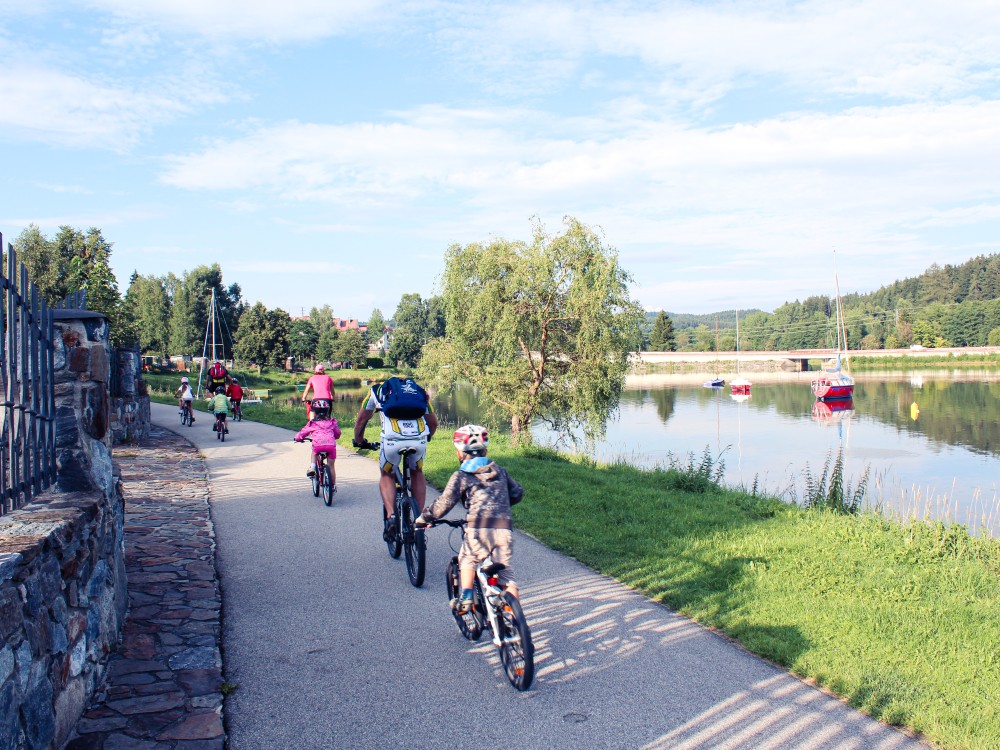 Lake trail with your little ones and by ferry