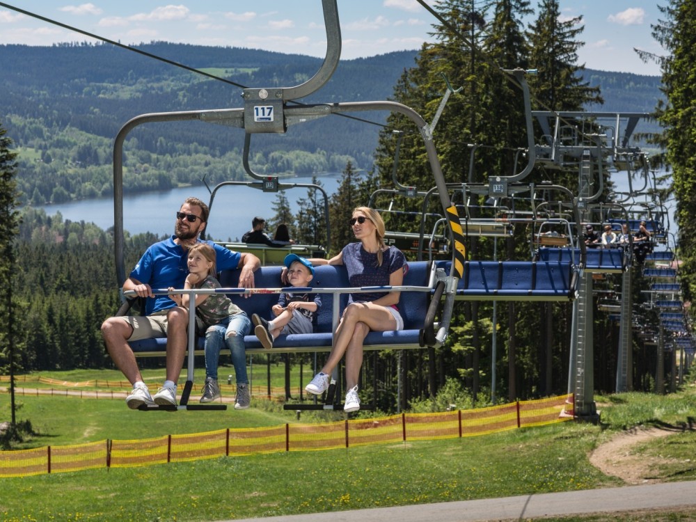 Chair lift - Lipno nad Vltavou, parking lot